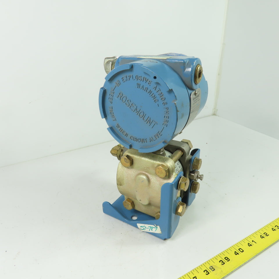 Rosemount 1151GP6E22 Pressure Transmitter 0-100 PSIG 45VDC Max 4-20MA