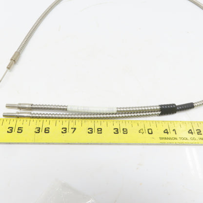 Tri-Tronics BF-E-36R Glass Bifurcated 36"L Right Angle Needle Stainless Jacket