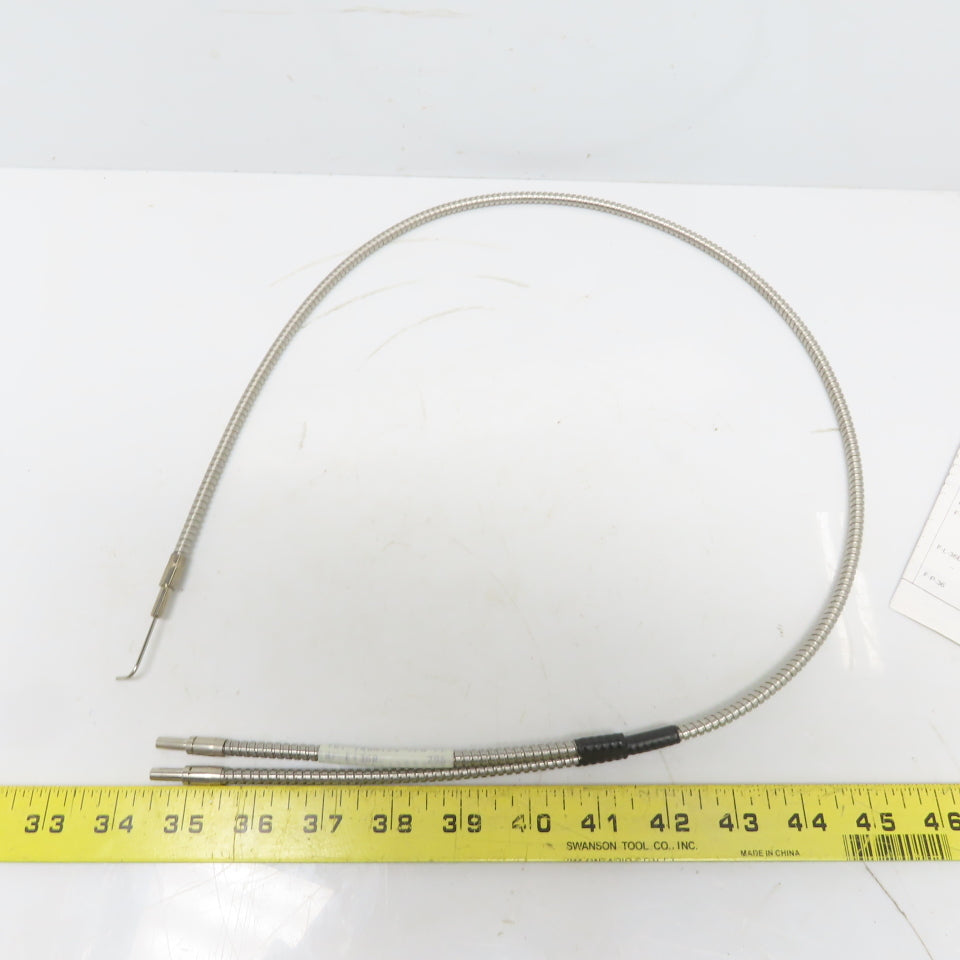 Tri-Tronics BF-E-36R Glass Bifurcated 36"L Right Angle Needle Stainless Jacket