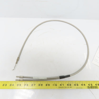Tri-Tronics BF-E-36R Glass Bifurcated 36"L Right Angle Needle Stainless Jacket