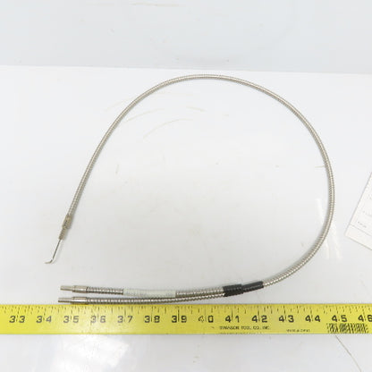 Tri-Tronics BF-E-36R Glass Bifurcated 36"L Right Angle Needle Stainless Jacket