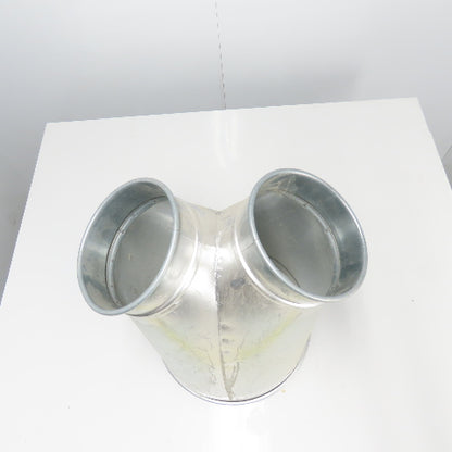 Nordfab Style Y Galvanized Duct 14-3/4" OD x (2)7-1/2" OD Rolled Edge 22" OAL