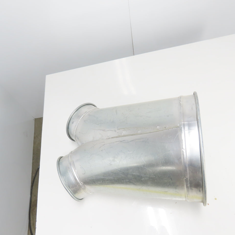 Nordfab Style Y Galvanized Duct 14-3/4" OD x (2)7-1/2" OD Rolled Edge 22" OAL