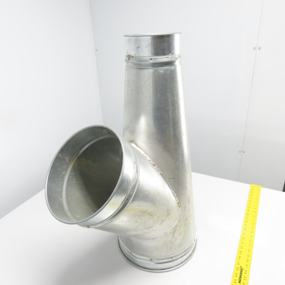 Nordfab Style Y Galvanized Duct 12-3/4" x 10-5/8" x 6-3/8"OD Rolled Edge 30" OAL