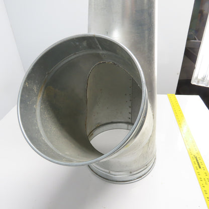 Nordfab Style Y Galvanized Duct 12-3/4" x 10-5/8" x 6-3/8"OD Rolled Edge 30" OAL