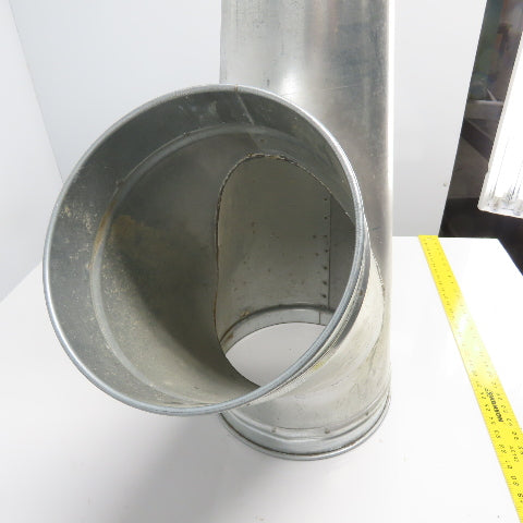 Nordfab Style Y Galvanized Duct 12-3/4" x 10-5/8" x 6-3/8"OD Rolled Edge 30" OAL