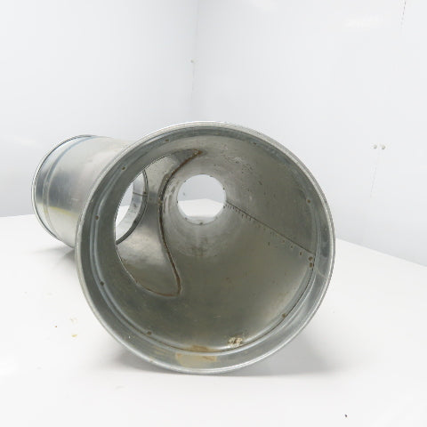 Nordfab Style Y Galvanized Duct 12-3/4" x 10-5/8" x 6-3/8"OD Rolled Edge 30" OAL