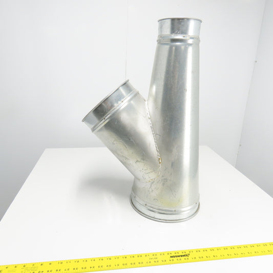 Nordfab Style Y Galvanized Duct 12-3/4" x 10-5/8" x 6-3/8"OD Rolled Edge 30" OAL