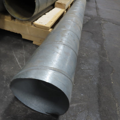 6" Galvanized Duct Pipe 31"-64" Misc. Lengths Lot Of 9