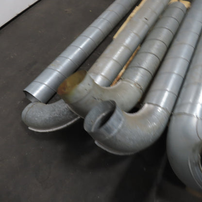 6" Galvanized Duct Pipe 31"-64" Misc. Lengths Lot Of 9