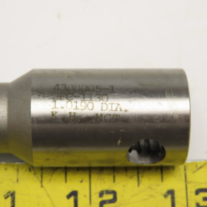 Metcut 1.0190 Chucking Reamer 8 Flute Carbide 1" Shank 6" OAL