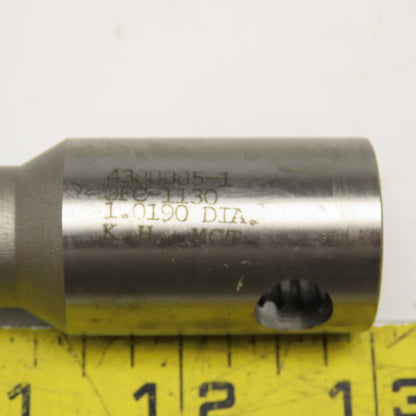 Metcut 1.0190 Chucking Reamer 8 Flute Carbide 1" Shank 6" OAL