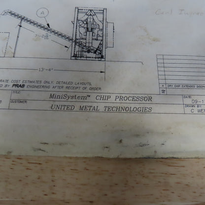 Prab MiniSystem Chip Wringer Reclaiming Processing System 480V 3PH Tested