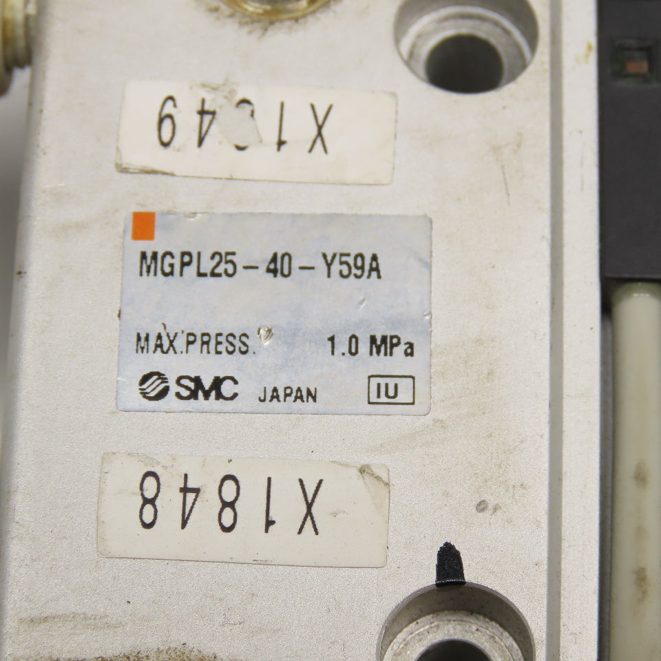 SMC MGPL25-40-Y59A 25mm Bore 45mm Stroke Pneumatic Guide Cylinder