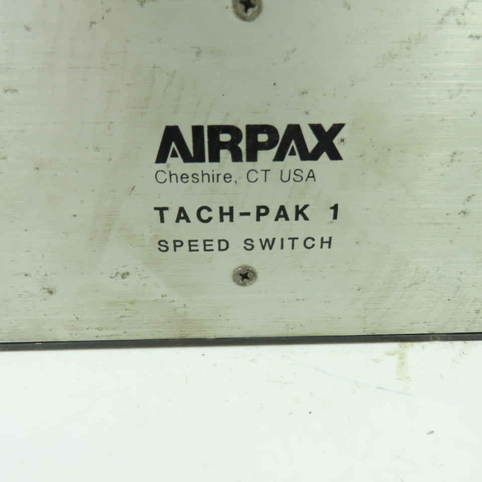 Airpax Tach-Pak 1 Speed Switch 24VDC 120VAC