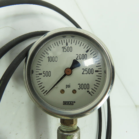 Wika 0-3000PSI Gage W/ Line Connector