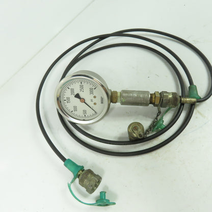 Wika 0-3000PSI Gage W/ Line Connector