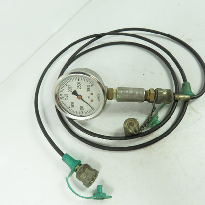 Wika 0-3000PSI Gage W/ Line Connector