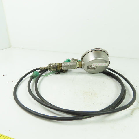 Wika 0-3000PSI Gage W/ Line Connector