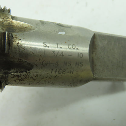 S.T. CO GH-4 NS HS 6 Flute Straight Plug Tap 1-3/4-10