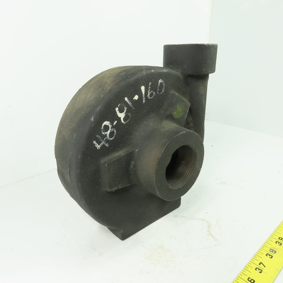 D515-00196 Cast Centrifugal Pump Head 1-1/2" NPT Inlet/Outlet 8-Bolt Flange