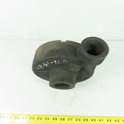 D515-00196 Cast Centrifugal Pump Head 1-1/2" NPT Inlet/Outlet 8-Bolt Flange