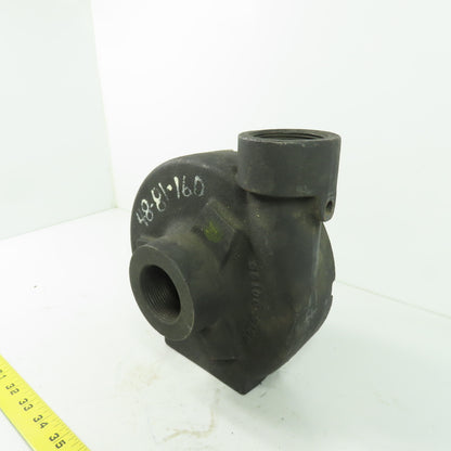D515-00196 Cast Centrifugal Pump Head 1-1/2" NPT Inlet/Outlet 8-Bolt Flange