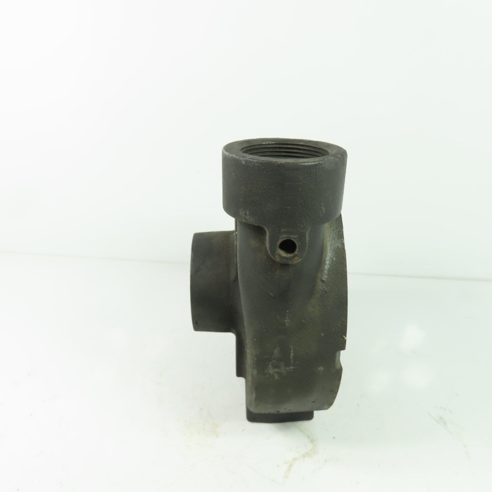 D515-00196 Cast Centrifugal Pump Head 1-1/2" NPT Inlet/Outlet 8-Bolt Flange