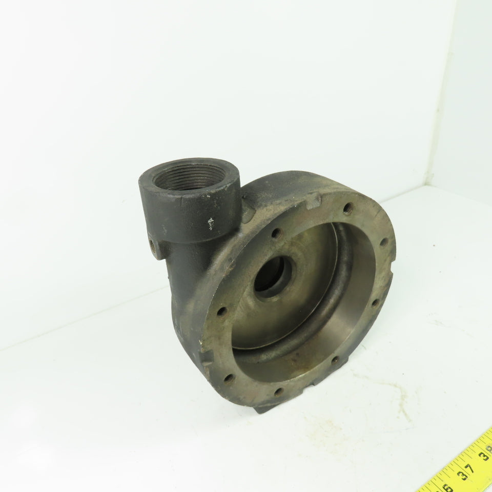 D515-00196 Cast Centrifugal Pump Head 1-1/2" NPT Inlet/Outlet 8-Bolt Flange