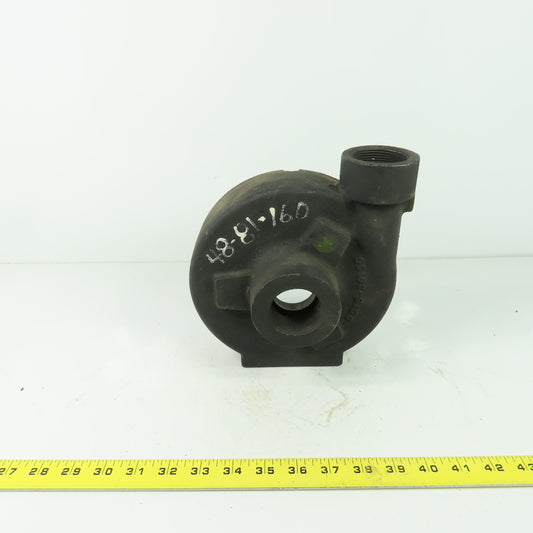 D515-00196 Cast Centrifugal Pump Head 1-1/2" NPT Inlet/Outlet 8-Bolt Flange