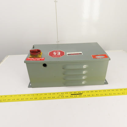 Daykin DTFP-0507 1500VA Enclosed Transformer Disconnect Pri 460V Sec 115V Tested
