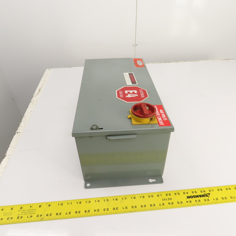 Daykin DTFP-0507 1500VA Enclosed Transformer Disconnect Pri 460V Sec 115V Tested