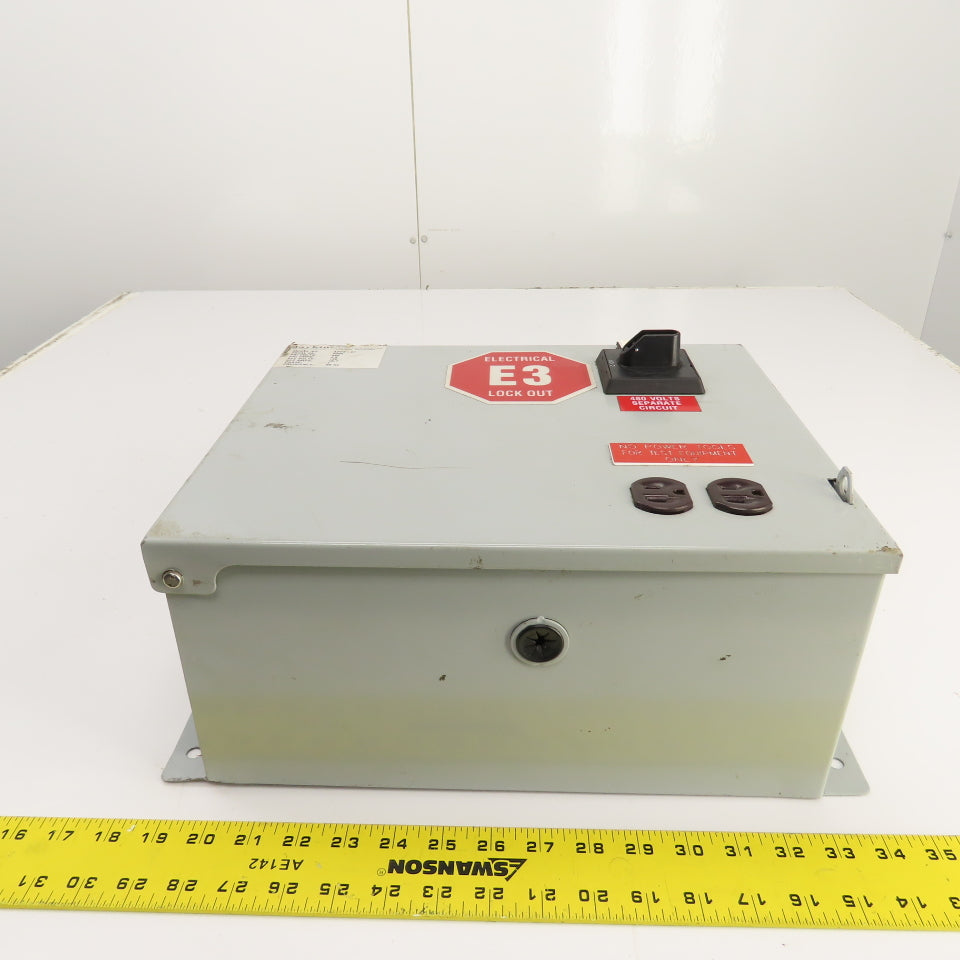 Daykin APFS-01 2000VA Enclosed Transformer Disconnect Pri 480V Sec 120V