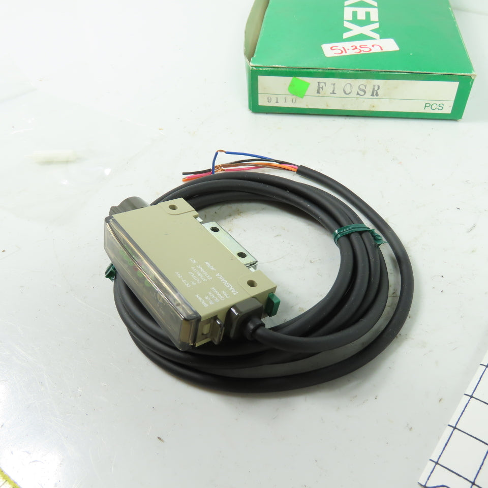 Takex F10SR Fiber Optic Sensor Amplifier 12-24VDC