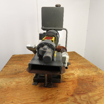 Flowserve 2GASM1D0 0.75HP 4 Gallon Rotary Gear Pump W/Baldor CM3543 Motor Tested