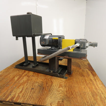 Flowserve 2GASM1D0 0.75HP 4 Gallon Rotary Gear Pump W/Baldor CM3543 Motor Tested