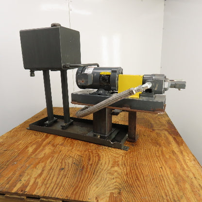 Flowserve 2GASM1D0 0.75HP 4 Gallon Rotary Gear Pump W/Baldor CM3543 Motor Tested