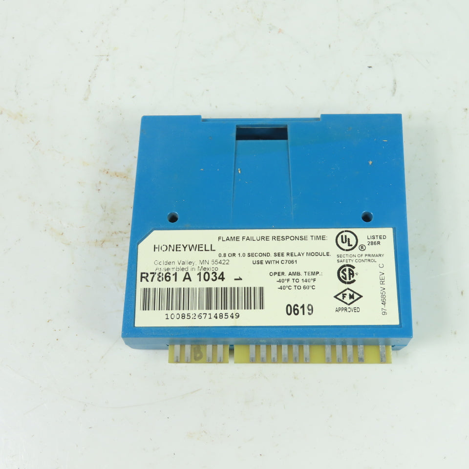 Honeywell R7861 A 1034 Dynamic Self-Check UV Flame Signal Amplifier