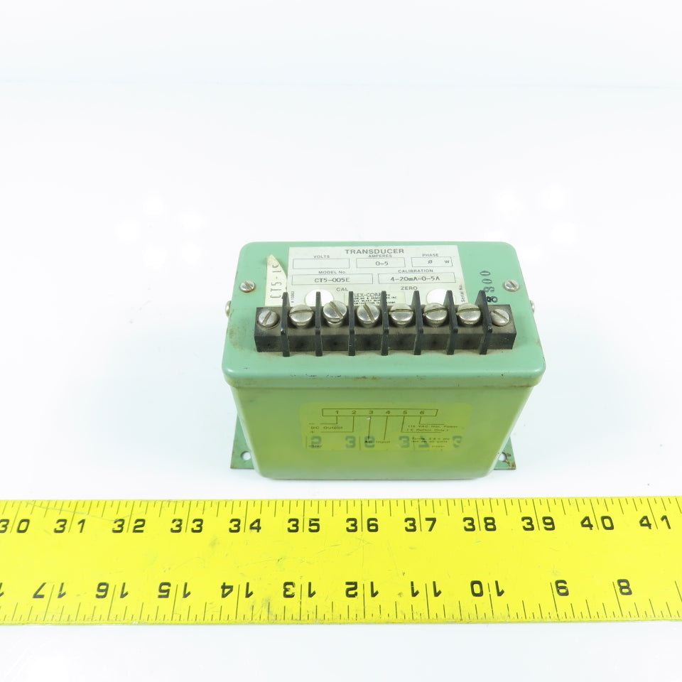 Morlan CT5-005E Flex-Core Transducer 0-5A 115VAC Input