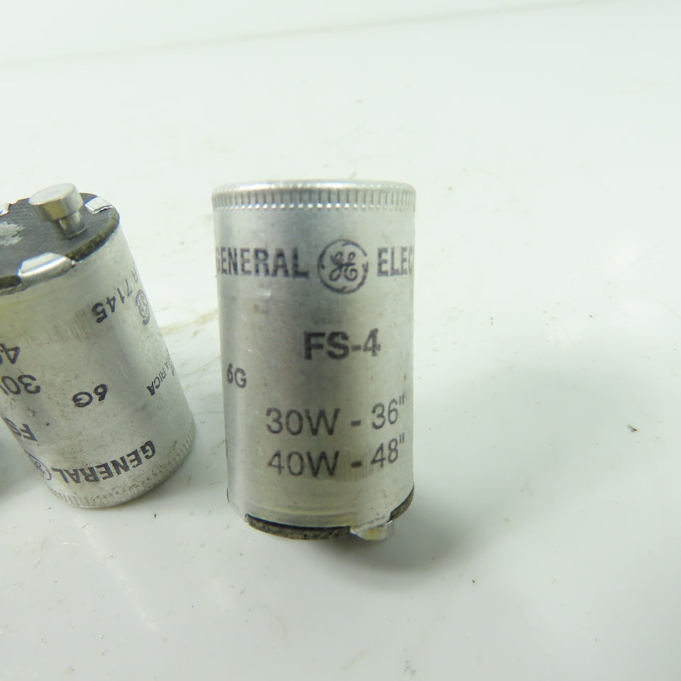 General Electric FS-4 Fluorescent Lamp Starters 30/40 Watt Lot Of 11