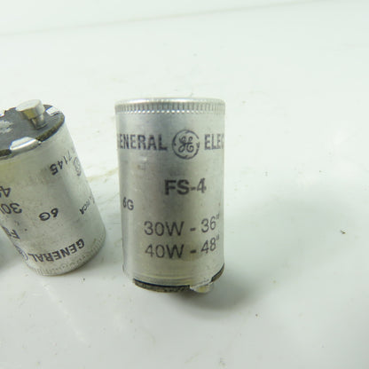 General Electric FS-4 Fluorescent Lamp Starters 30/40 Watt Lot Of 11