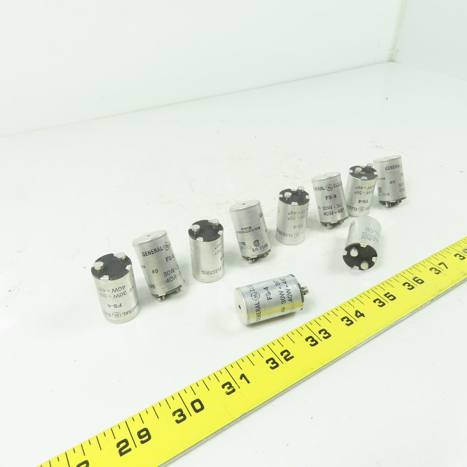General Electric FS-4 Fluorescent Lamp Starters 30/40 Watt Lot Of 11