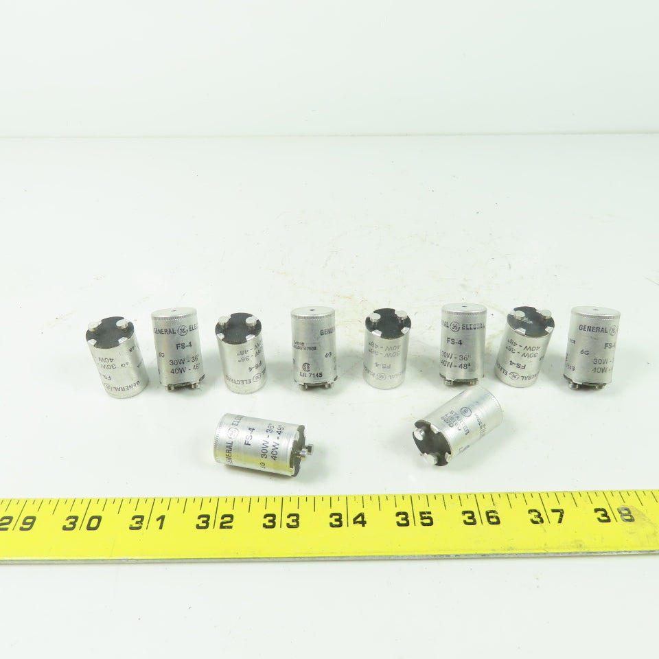 General Electric FS-4 Fluorescent Lamp Starters 30/40 Watt Lot Of 11