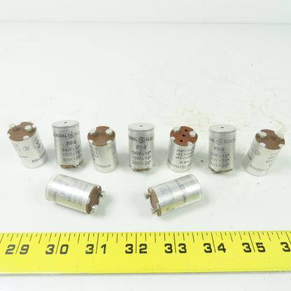 General Electric FS-2 Fluorescent Lamp Starters 14 / 15 / 20 Watt Lot Of 9
