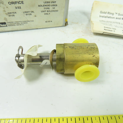 Parker 04F20C1106A1F Solenoid Valve Coil Only 1/4" NPT Orifice 3/32