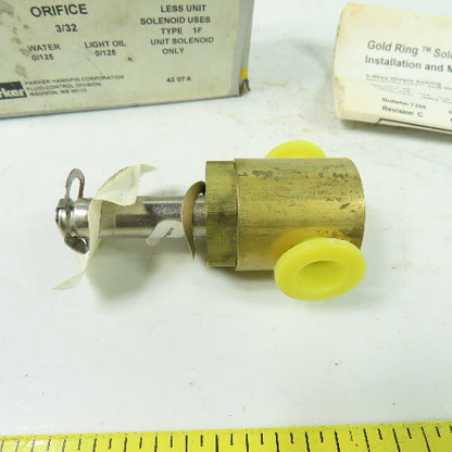 Parker 04F20C1106A1F Solenoid Valve Coil Only 1/4" NPT Orifice 3/32