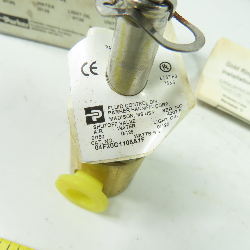 Parker 04F20C1106A1F Solenoid Valve Coil Only 1/4" NPT Orifice 3/32