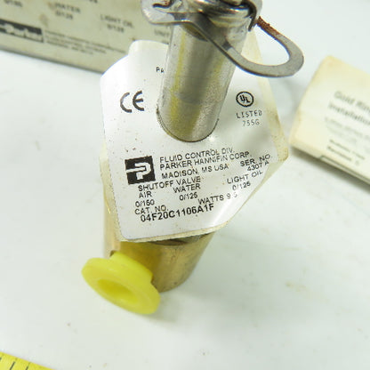 Parker 04F20C1106A1F Solenoid Valve Coil Only 1/4" NPT Orifice 3/32