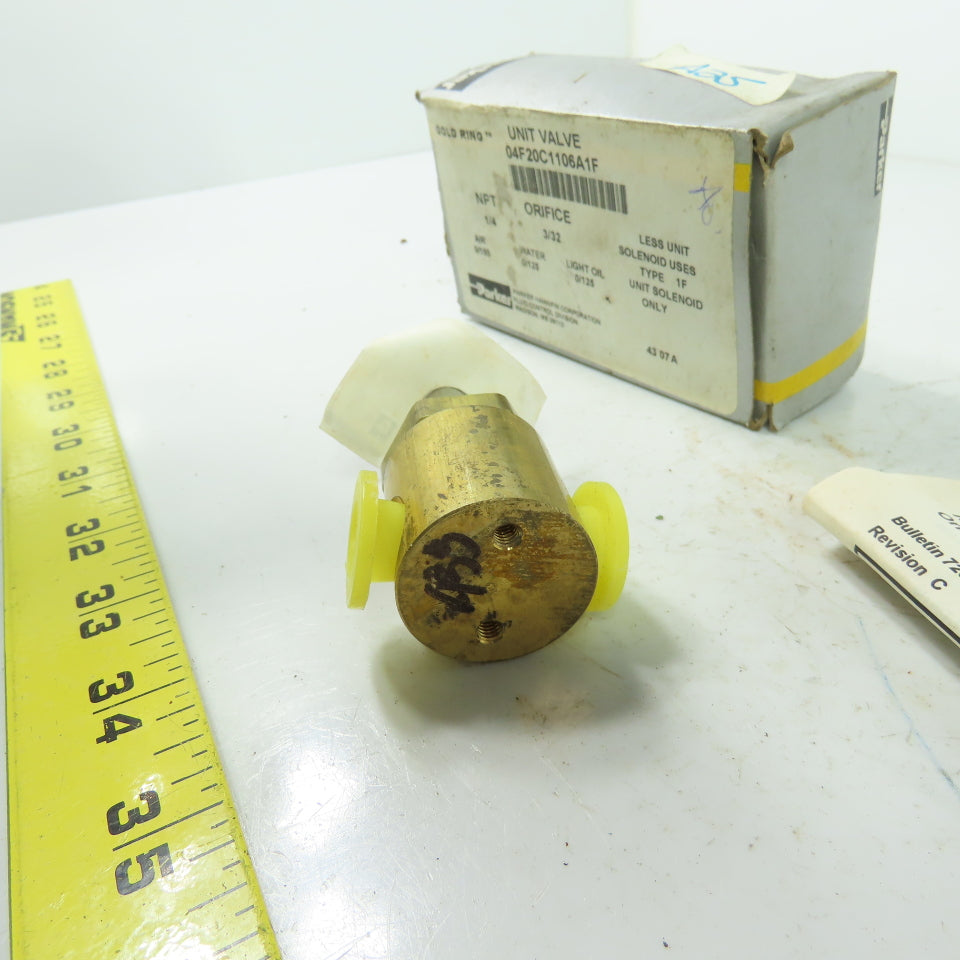 Parker 04F20C1106A1F Solenoid Valve Coil Only 1/4" NPT Orifice 3/32
