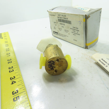Parker 04F20C1106A1F Solenoid Valve Coil Only 1/4" NPT Orifice 3/32